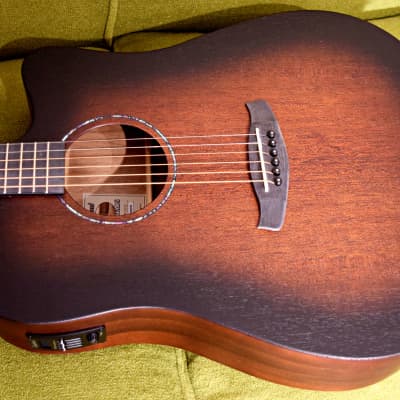 (All Offers Considered) Tanglewood TWCR-DCE Crossroads Dreadnought 2022 Whiskey Barrel Burst image 11