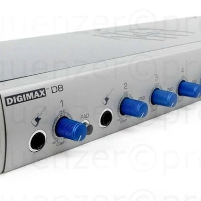 Presonus DIGIMAX D8 8 Channel Mic Preamp Converter ADAT image 1