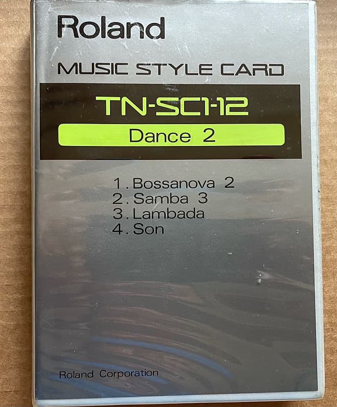 Roland TN-SC1-12 Dance 2 - Music Style Card - ROM for E-Series u0026 Arrangers