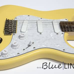 Blueline Guitars Strat 2015 Yellow Flat image 3