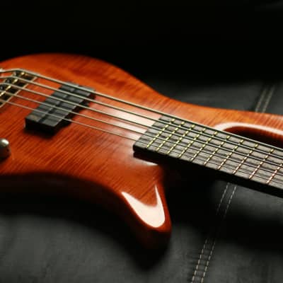 Warwick Streamer Pro M 5-String Bass (LX 5), 1996, Honey Violin, Wenge/Wenge/Maple,  Made in Germany image 6