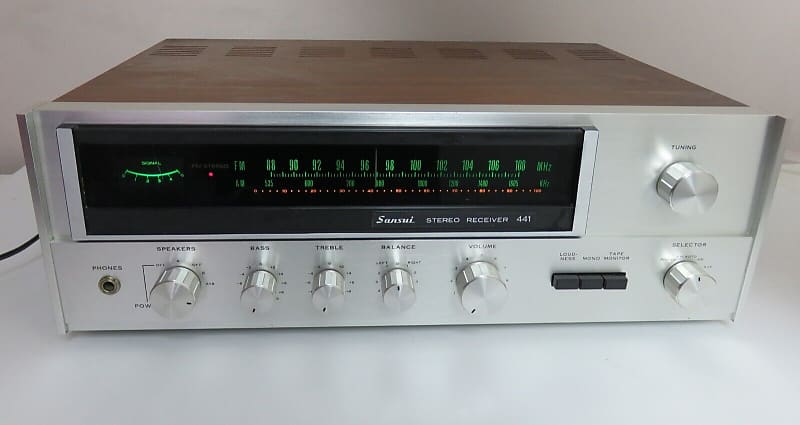 SANSUI 441 STEREO RECEIVER WORKS PERFECT SERVICED FULLY RECAPPED