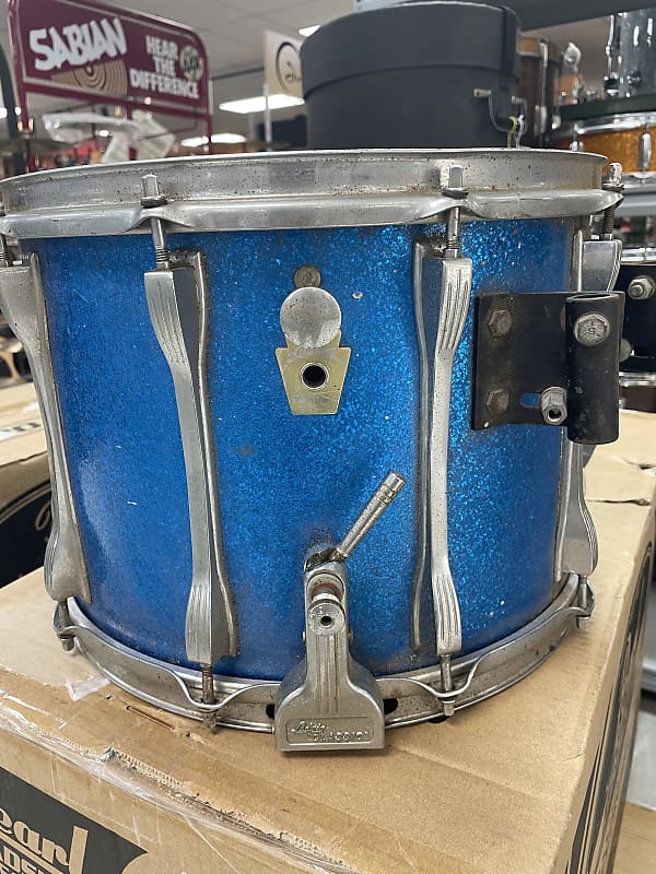 Ludwig 10x14 Field Snare Blue Sparkle image 1