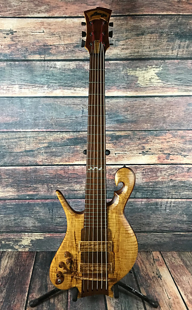 Used Carl Thompson Bass 2000 Custom Left Handed 6 String Electric Bass