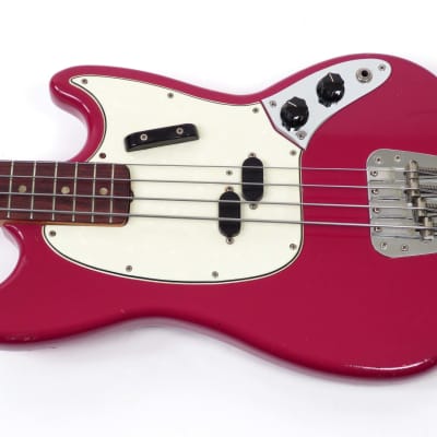 Fender Mustang Bass 1966 Dakota Red ~ Early First Year Example image 6