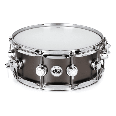 DW Collector's Series Satin Black Over Brass 5.5x14" Snare Drum