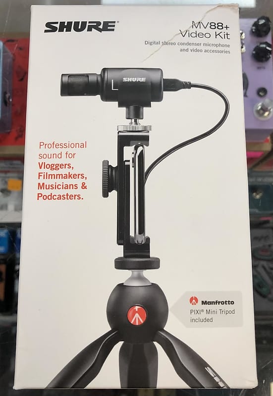 Shure MV88+ Video Kit Stereo Condenser Microphone | Reverb