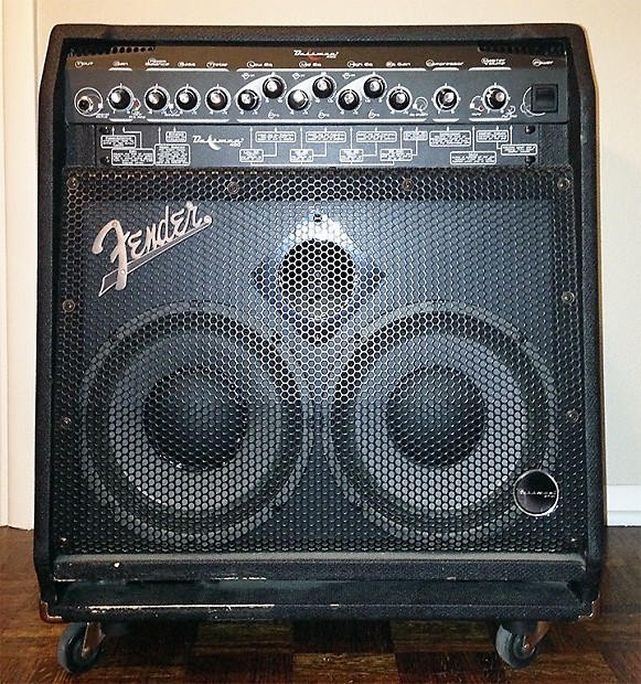 Fender Bassman 400 combo 2x10, with knobs, knobs, and more knobs! from  early 2000s Black