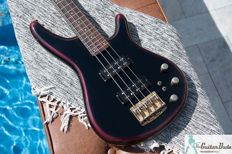 Classic 1987 Ibanez RB835 Roadstar II Series Bass - Rare Dark Wine - Made in Japan - Pro Set Up mw Perfect Frets/Action/Intonation! image 1