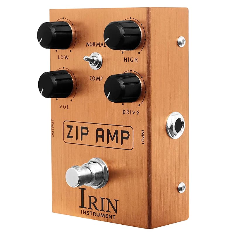 IRIN Overdrive Plus Pedal: Wide Gain Range, Boost to High Gain for Electric Guitar & Bass (True Bypass) image 1