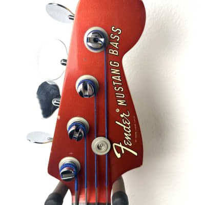 Fender Mustang Bass 1969 - Competition Red w/ Matching Headstock image 13