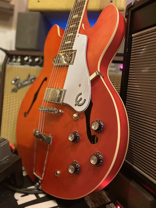 Epiphone Casino Worn Sunrise Orange (CME Exclusive) | Reverb