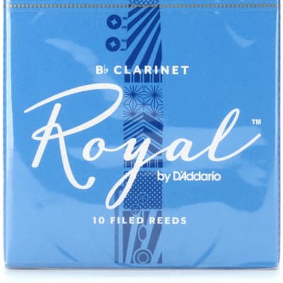 D'Addario RCB10 Royal Bb Clarinet Reed - 2.5 (10-pack) image 1