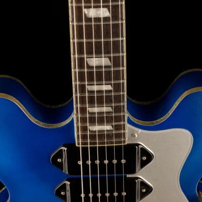 Used Epiphone Limited Edition Riviera Custom P93 Royale Chicago Blue Pearl with Gig Bag image 3