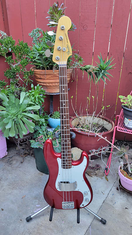 Fender Japan Precision Bass E Series 1984 1987 Candy Apple Reverb 4481