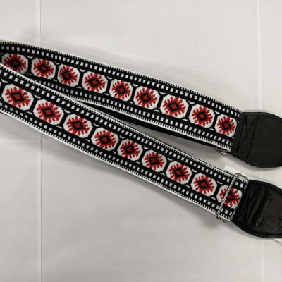 Souldier Pillar Red/White/Black Guitar Strap *Free Shipping in the US*