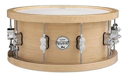 PDP PDSN6514NAWH 6.5x14 20-Ply Maple Snare Drum w/ Wood Hoops image 1
