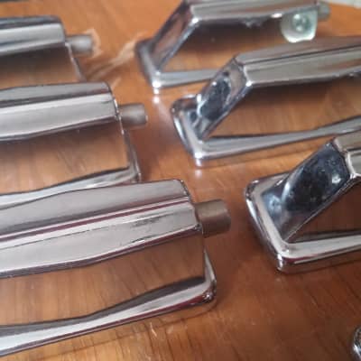 VINTAGE Pearl Coffin STYLE SET OF 8 Bass Drum Lug 70s 90s 80s 2" Spacing image 4