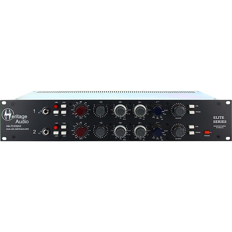 Heritage Audio HA-73 EQX2 Elite Series Dual-Channel Mic Preamp / EQ image 1