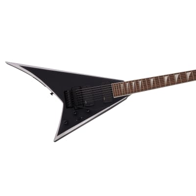 Jackson X Series Rhoads RRX24-MG7 Guitar, Laurel Fretboard, Satin Black w/ Primer Gray Bevels image 2