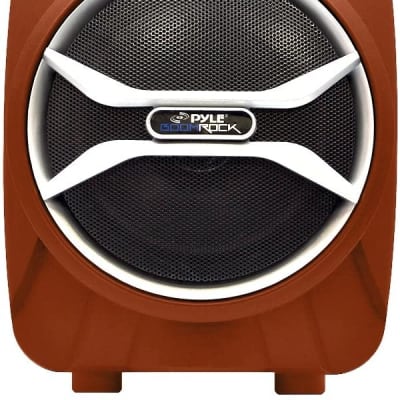 Pyle - PWMAB210OR - PA Speaker System with BT MP3 USB Micro SD FM Radio - Orange image 2
