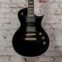 ESP LTD EC-1000 Deluxe Electric Guitar Black x0348 (USED)