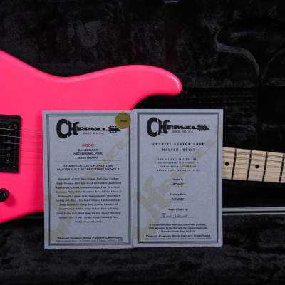 Charvel USA Custom Shop San Dimas Namm Edition #606 Master Built by “Red” Dave Nichols Neon Pearl Pink 2025 w/OHSC (B-stock) image 13
