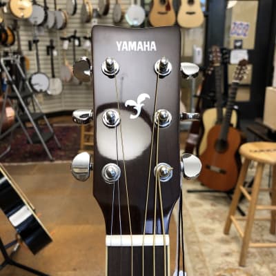 Yamaha FG820L Solid Spruce Left-Handed Dreadnought Acoustic Guitar Natural image 7