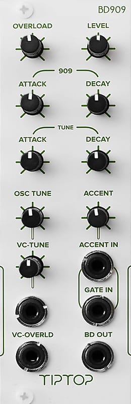 Tiptop Audio BD909 Bass Drum Generator Synth Module image 1