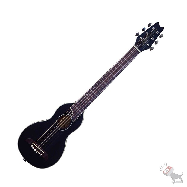 Washburn RO10TB Rover Steel String Travel Acoustic Guitar Black image 1