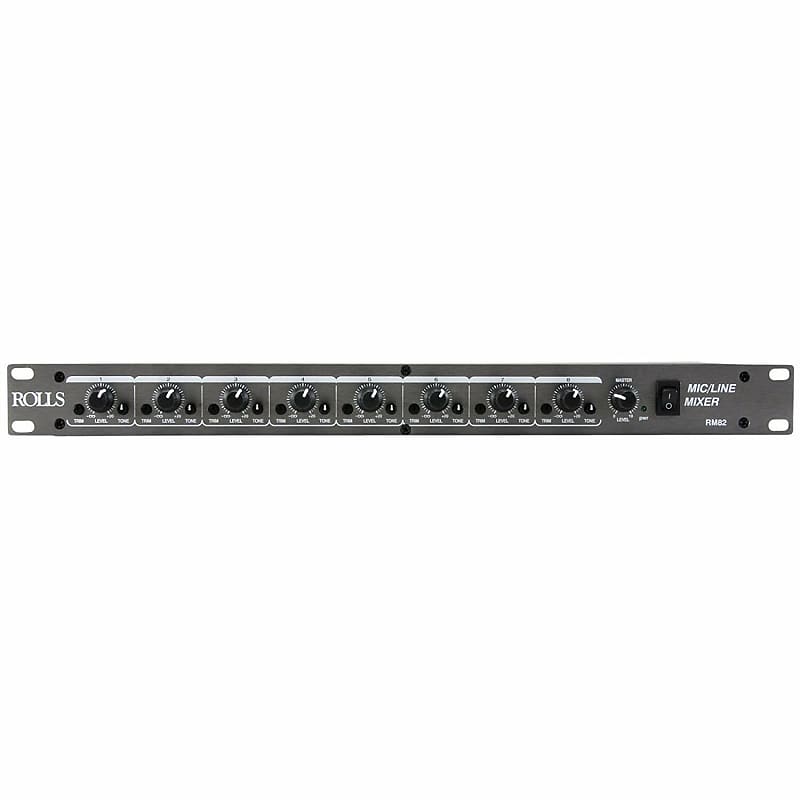 Rolls RM82 8-Channel Microphone / Line Mixer image 1