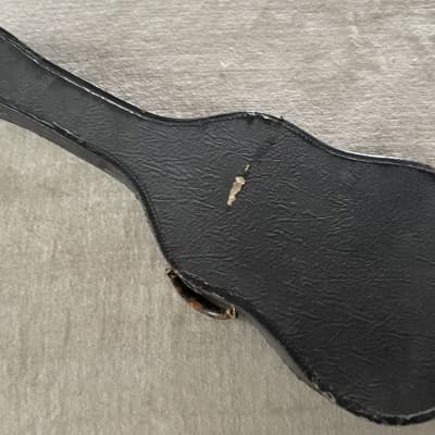 Vintage Antique Bull’s Head Tenor Parlor Guitar Case 1930’s-1940’s Black / Purple Gibson Martin Regal Lyon Healy Washburn image 12