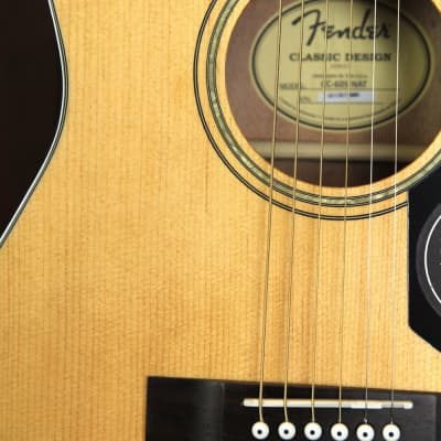 Fender CC-60S Solid Top Concert Size Acoustic image 7