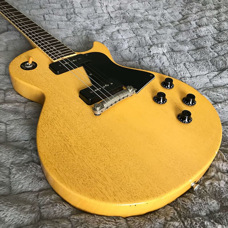 2005 Edwards ESP Les Paul Special Electric Guitar TV Yellow Lacquer w/  Seymour Duncan P-90s, Japan