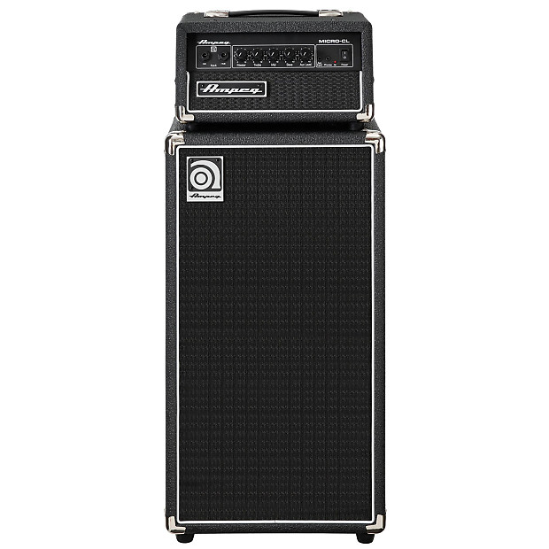 Ampeg Micro CL 100-Watt 2x10" Compact Solid State Bass Amp Stack image 1