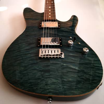 Grosh Guitars TurboJet Trans Aqua Blue image 8