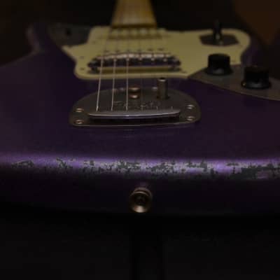 American Fender Jaguar Relic Custom Purple Sparkle image 10