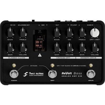 Reverb.com listing, price, conditions, and images for two-notes-revolt-bass-preamp-pedal