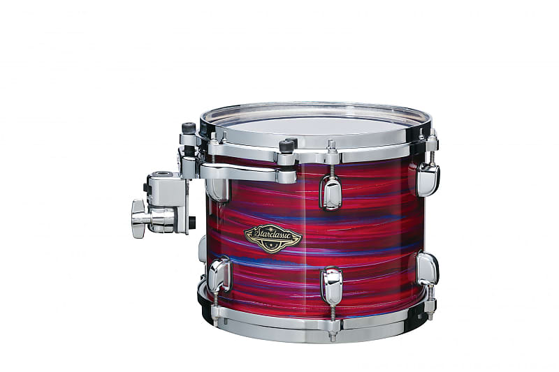 Tama WBST8A-LPO Starclassic Walnut/Birch Lacquer Rack Tom 8&quot; x 7&quot; - Lacquer Phantasm Oyster/Chrome HW image 1