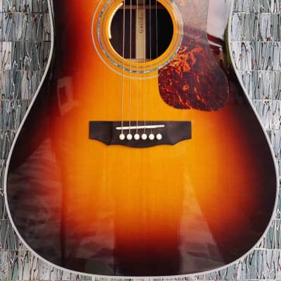 Guild USA D-55E Electro-Acoustic Dreadnought, Antique Sunburst image 1