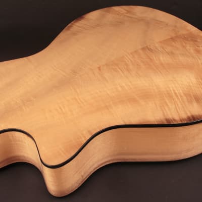 Cort GAMYBEVELNAT Grand Regal Acoustic Cutaway Guitar. Natural Glossy Arm Bevel image 5