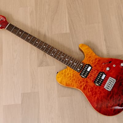 2017 Schecter Japan KR-24-2H-MM-FXD-IKP Limited Edition T-Style Guitar Red Fade w/ Super Rock J Pickups image 11