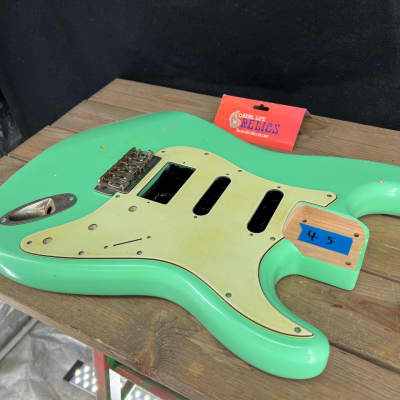 Real Life Relics Strat® Stratocaster® Body Aged Surf Green HSS #1 image 1