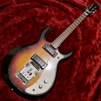 c.1968- Guyatone LG-250T “Perfect” Mosrite Style MIJ Vintage Guitars “Sunburst” image 2