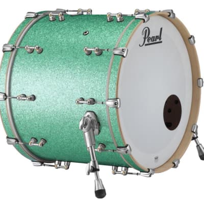 Pearl Music City Custom Reference Pure 26"x18" Bass Drum w/o BB3 Mount GOLD SATIN MOIRE RFP2618BX/C723 image 21