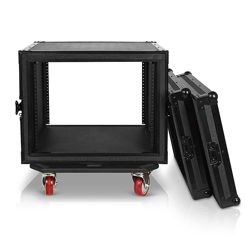 STRCSPB8UW Black Series Shock Mount 8U ATA Plywood Rack Reverb