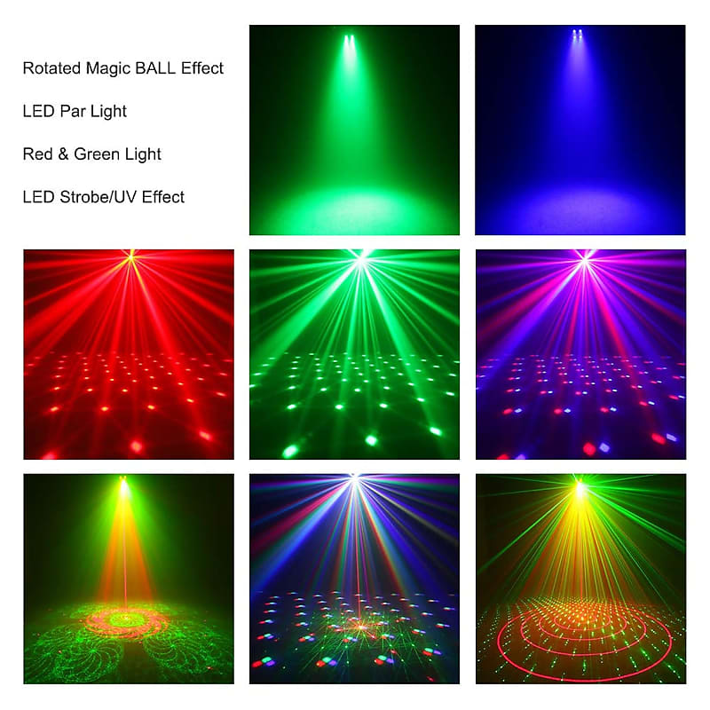 Stage Lights Dj Lights, Led Effect Light 5 In 1 With Magic Ball