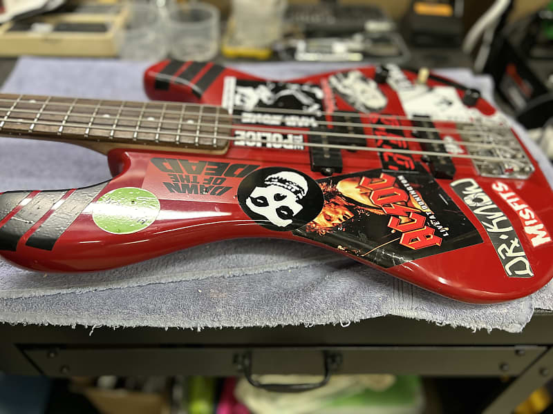 Partscaster PJ Bass - Red Relic Punk Rock Vibe | Reverb