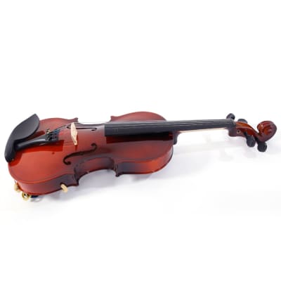 Glarry GV100 1/8 Acoustic Solid Wood Violin Case Bow Rosin Strings Shoulder Rest Tuner 2020s - Natural image 7