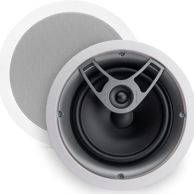 Polk Audio MC80 2-Way In-Ceiling 8" Speaker (Single) | Dynamic Built-In Audio | Perfect for Humid Indoor/Enclosed Areas | Bathrooms, Kitchens and Patios | White (Open Box) image 2